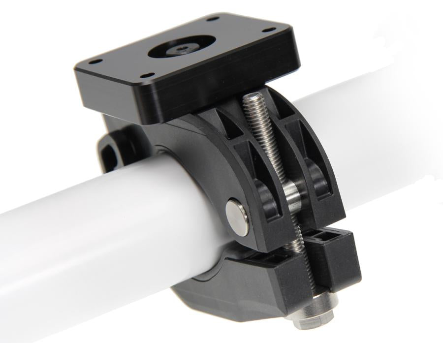 Brodit BarGrip XL – Rohrhalterung – Platte 50×42 mm, AMPS-Bohrung 4×4 mm, Kunststoff, Schwarz