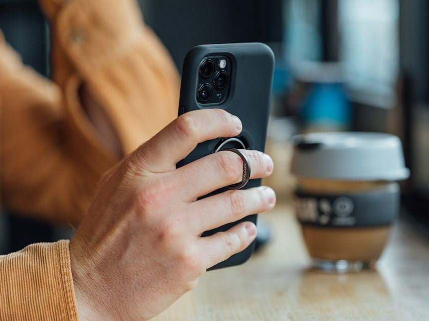 Quad Lock Phone Ring – Foto-Griff – für Quad Lock Hüllen und Universaladapter – Schwarz