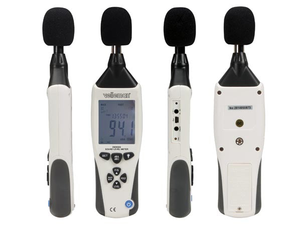 Velleman DEM202 – Schallpegelmessgerät, 30–130 dB, A- und C-Gewichtung