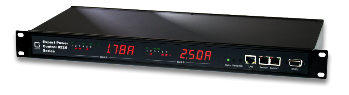 Güde Gude 8226-1 EPC NET IP-PDU 2×3600 W (Dual-Circuit, Port-Messung) – C13×12 – 19" Rack 1U