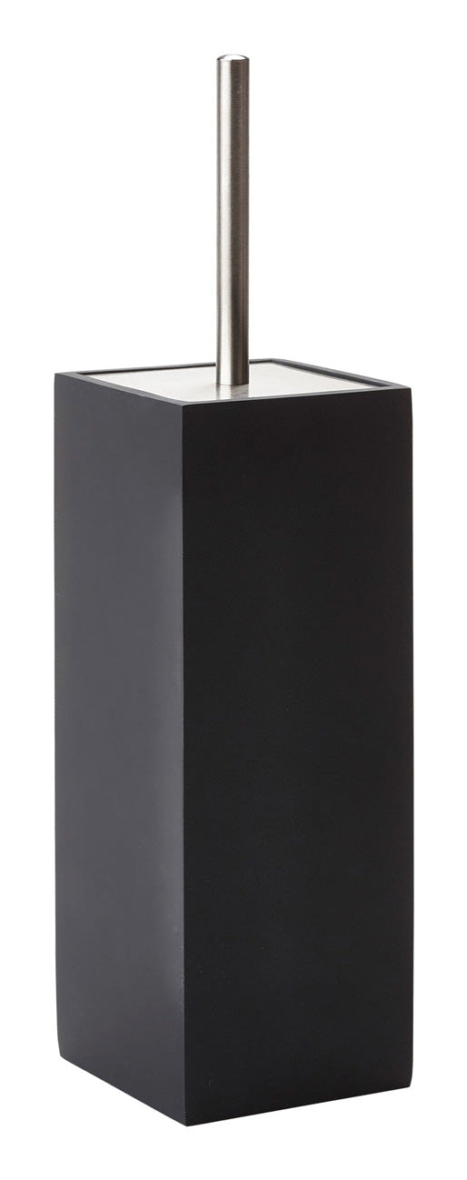 Aquanova Moon – WC-Bürstenhalter – Polyresin, Schwarz, 10 × 10 × 38,5 cm