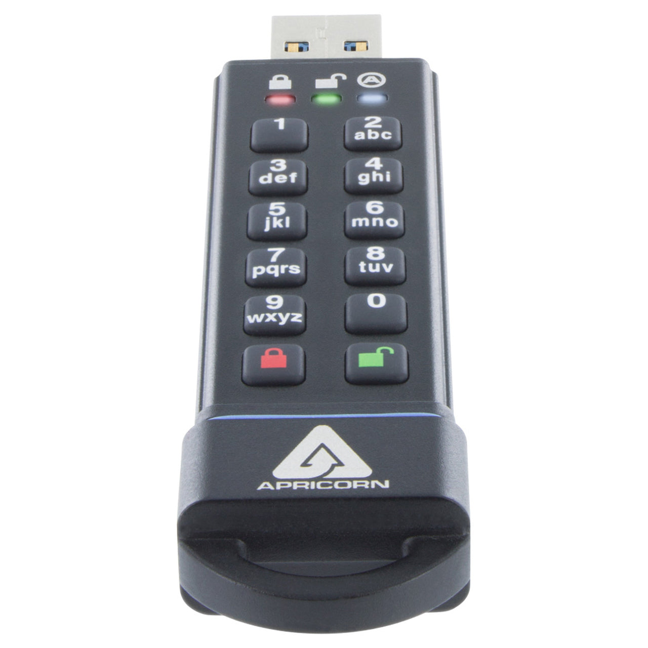 Apricorn Aegis Secure Key 3.0 – 1 TB, USB 3.2 Gen 1 Typ-A, Hardwareverschlüsselung, FIPS 140-2, IP68
