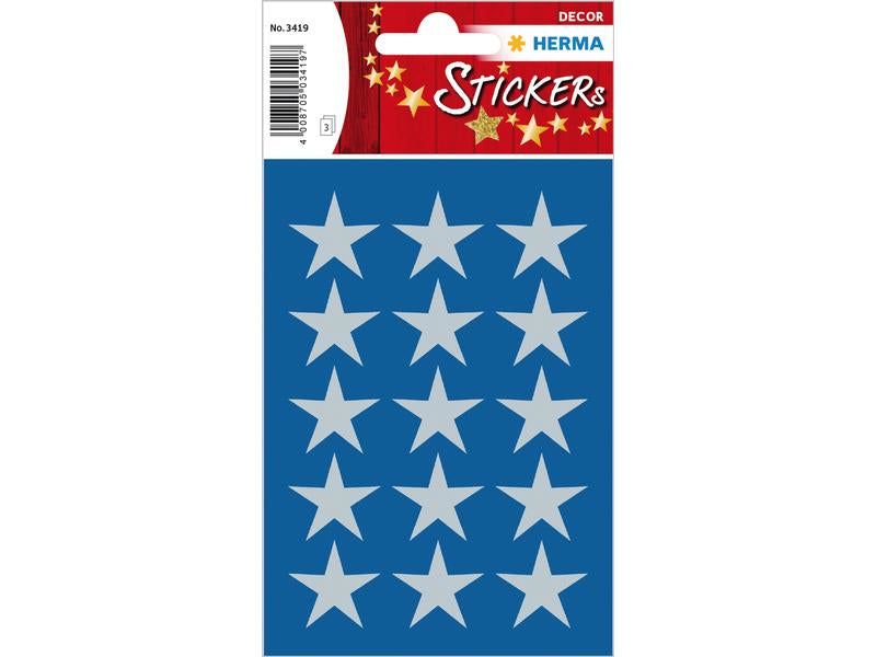 HERMA Geschenketiketten – Sterne – 45 Etiketten – permanent