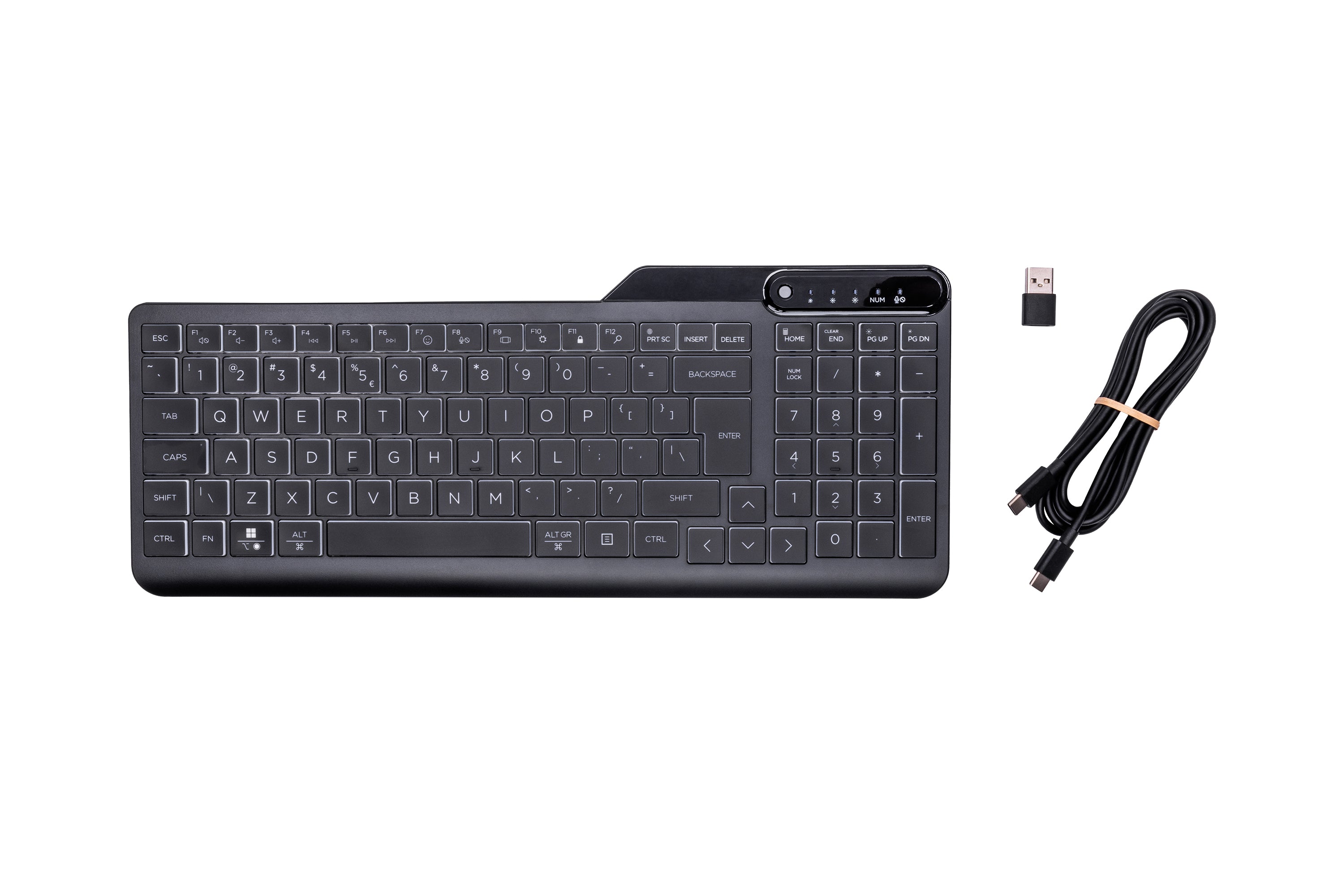 HP 400 – Tastatur, kabelgebunden (USB-A/USB-C), US-Layout (EN) – für Windows, macOS & ChromeOS