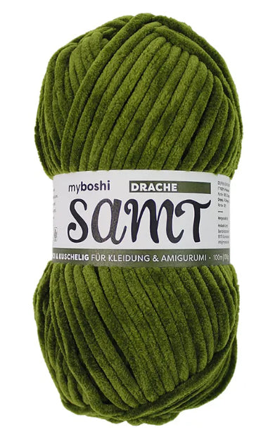 myBoshi Garn Grün – Extra dick, 100 g, 100 m, Nadel 7 mm, 100% Polyester, 1 Stk.
