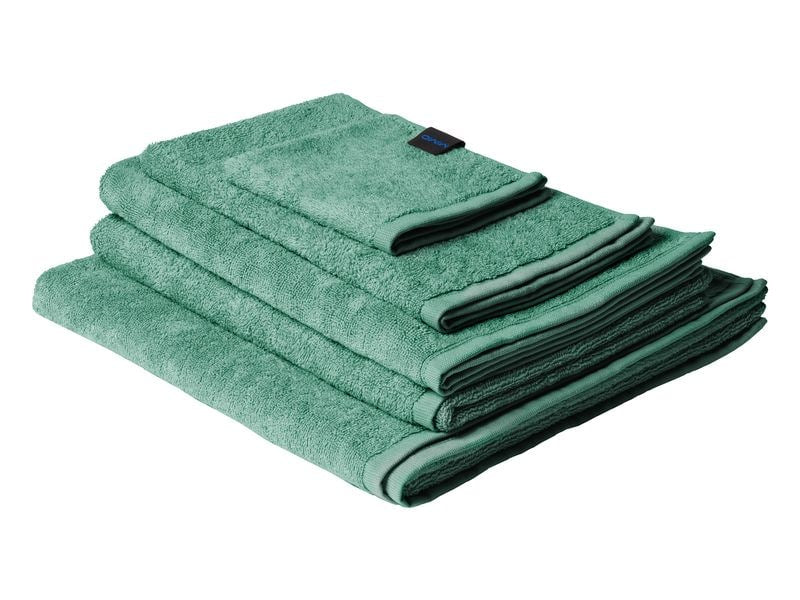 Mimo Waschlappen Sea – 30×30 cm, 65% Baumwolle/35% recycelter Polyester, 500 g/m², Grün