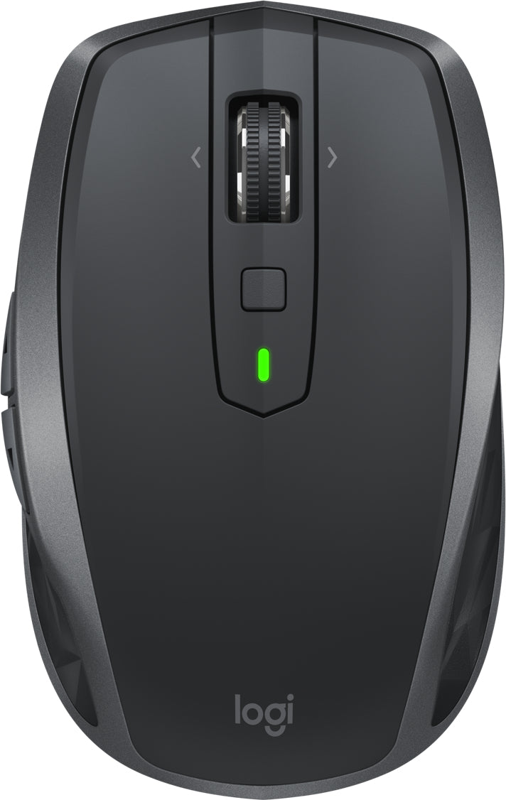 Logitech MX Anywhere 2S Mobile Maus – kabellos, Bluetooth, 4000 dpi, 7 Tasten, für Rechtshänder, Graphit