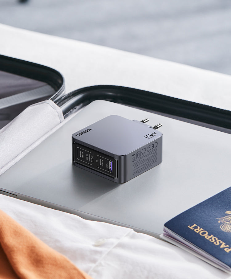 Ugreen Nexode Pro Netzteil – 160 W, PD, GaN – für Smartphones, Tablets, Laptops