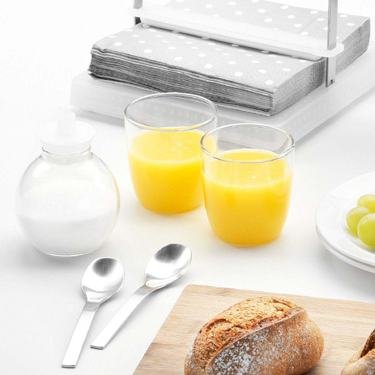 Bodum Trinkglas KVADRANT – 4er Set, 200 ml, Ø 6,0 cm, H 6,3 cm, Borosilikatglas, spülmaschinenfest