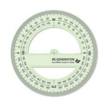 ARDA Winkelmesser 360° – Ø 12 cm – Kunststoff – Transparent
