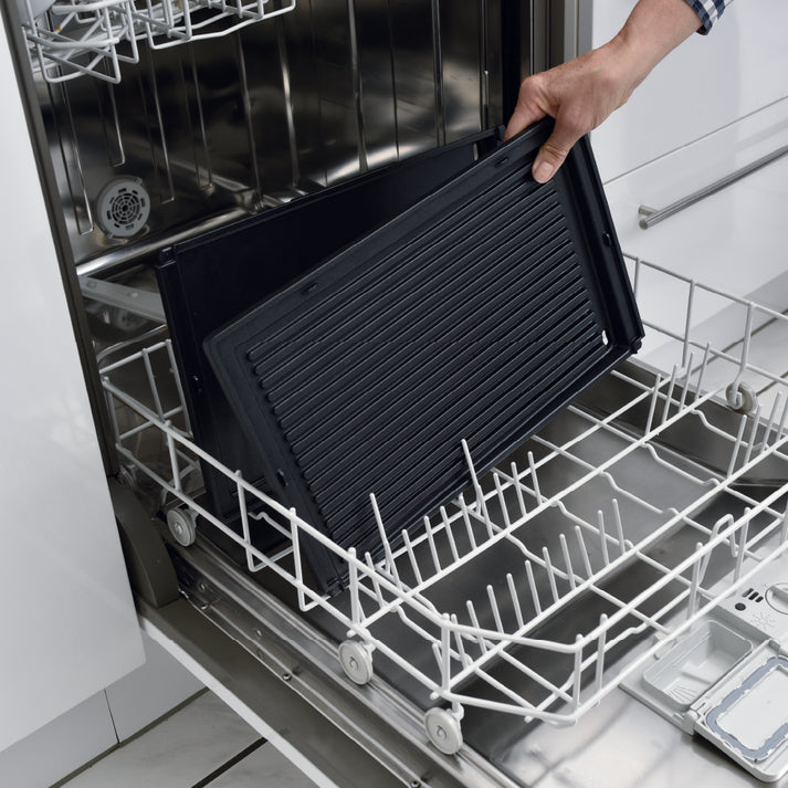 Solis Gerillte Grillplatte – 40,8 × 26,0 × 4,5 cm, Schwarz – für Deli Grill 7951