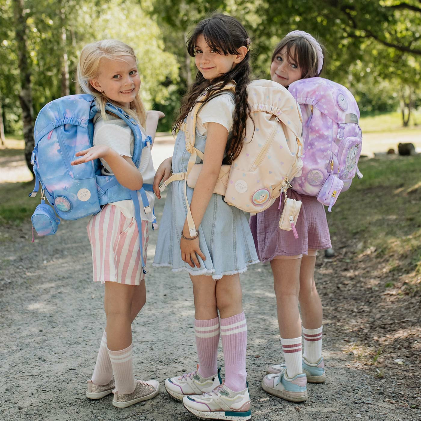 Beckmann Schulrucksack Classic – 6-teilig – Fairytale – aus recyceltem PET