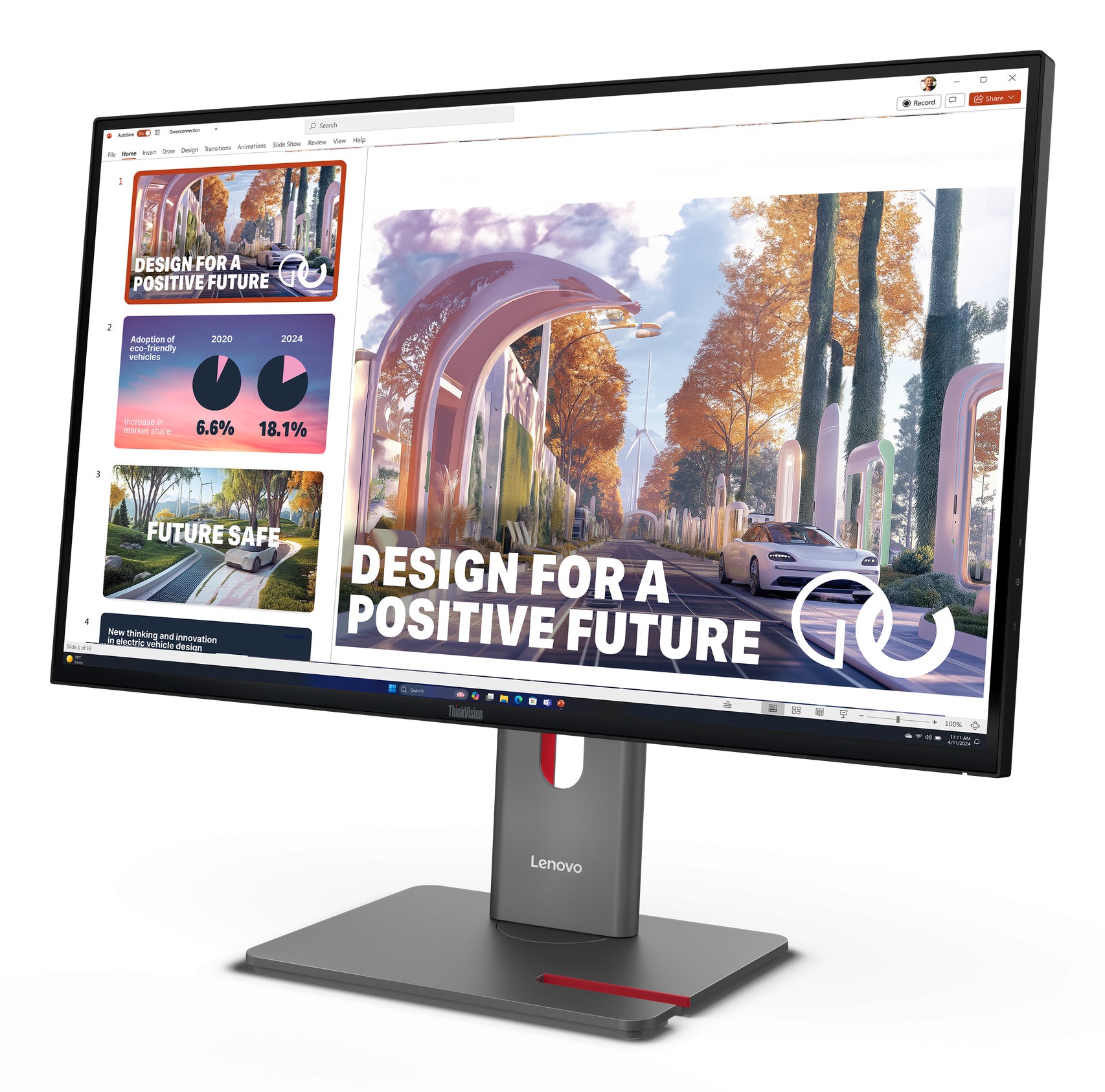 Lenovo ThinkVision P27q-40 LED Monitor, 27", 2560 × 1440 (WQHD)