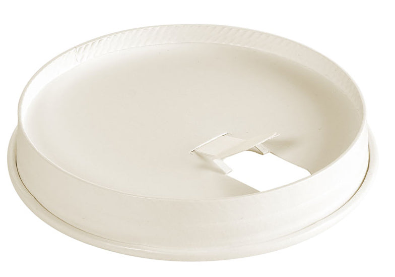 BioPak Deckel für Becher 3,5/4,7/5,9 dl, Papier/Karton, Weiss – 95 × 95 × 16 mm – 50 Stk.