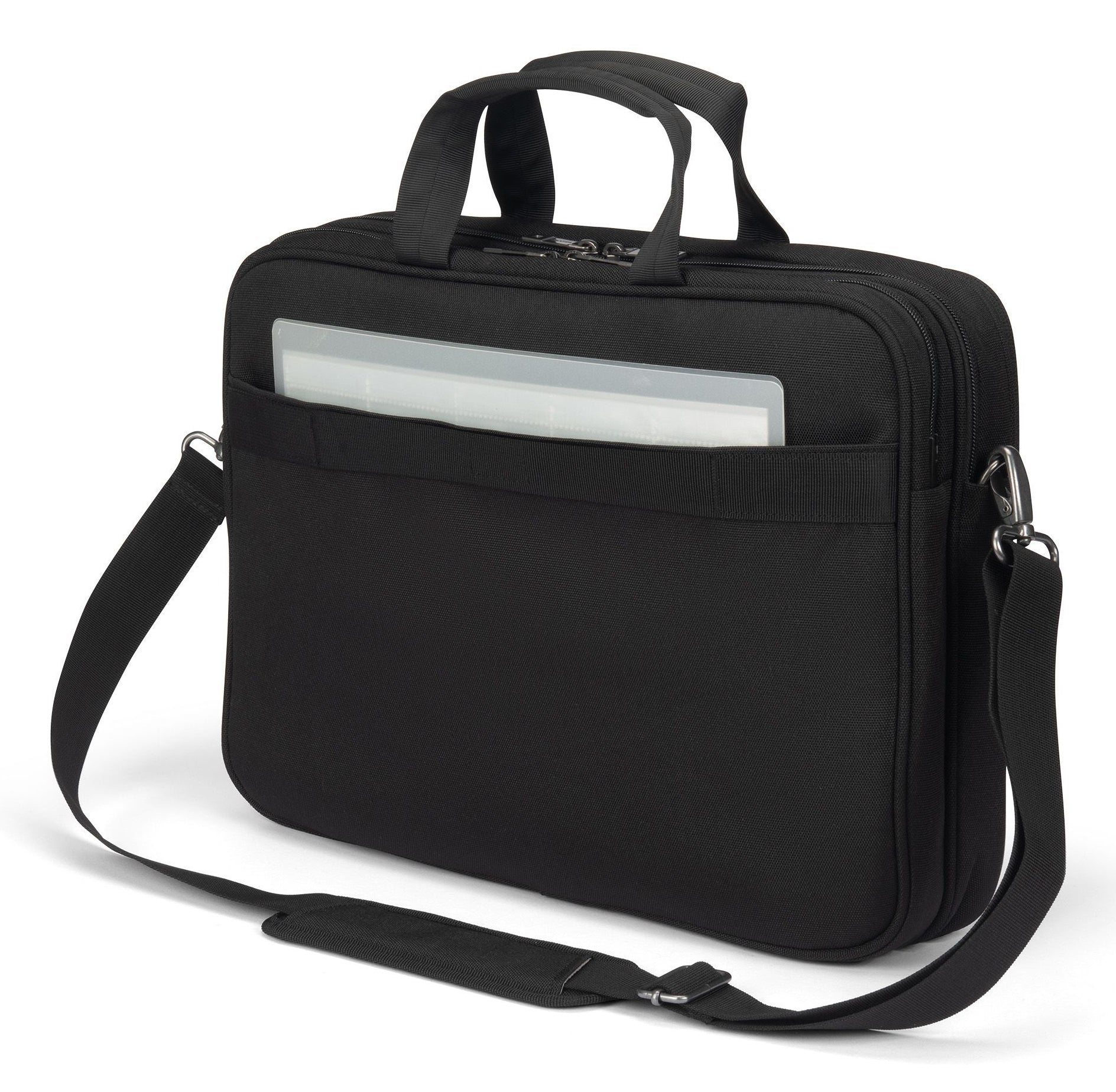 DICOTA Top Traveller FIVE Notebook-Tasche bis 14" – Verschliessbar, Trolley-Band – Schwarz