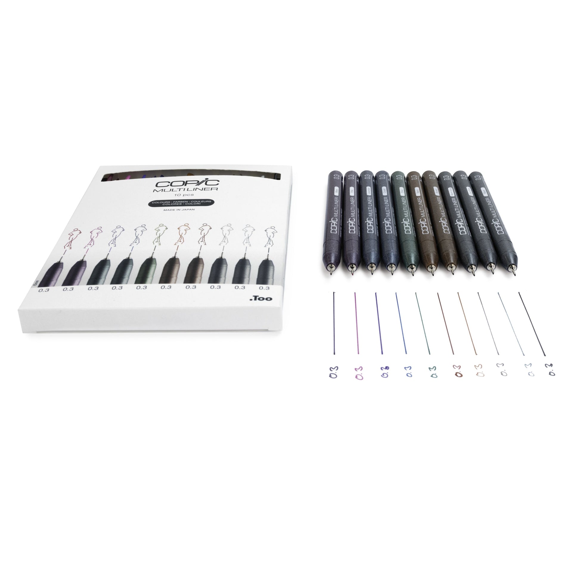 Copic Multiliner 0,3 mm Mehrfarbig – pigmentbasiert, wasser- und alkoholbeständig
