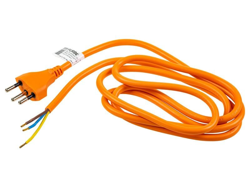 Furber. Verlängerungskabel – T12–offen, 1,8 m, 3×1 mm², orange