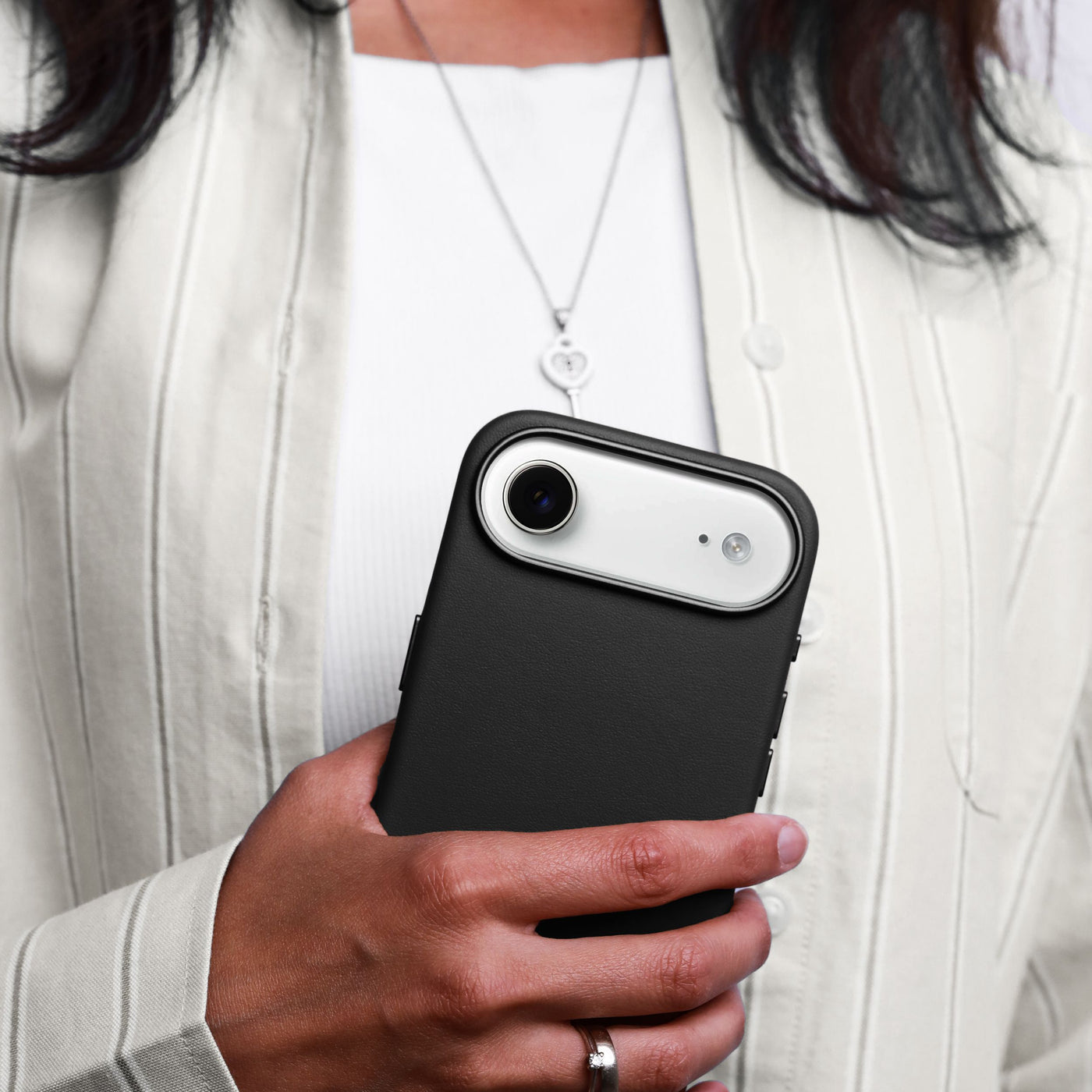 Vonmählen Backcover – für Apple iPhone Air – schwarz – Leder