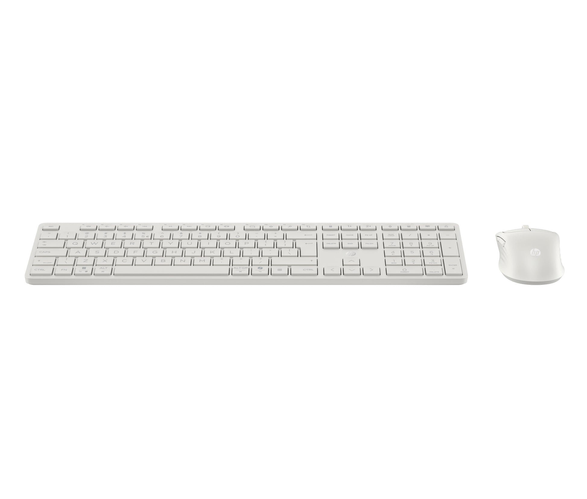 HP 495C – Tastatur- und Maus-Set – Multi-Device – Bluetooth & 2,4 GHz (USB-A Empfänger) – Leise Tasten – Weiss