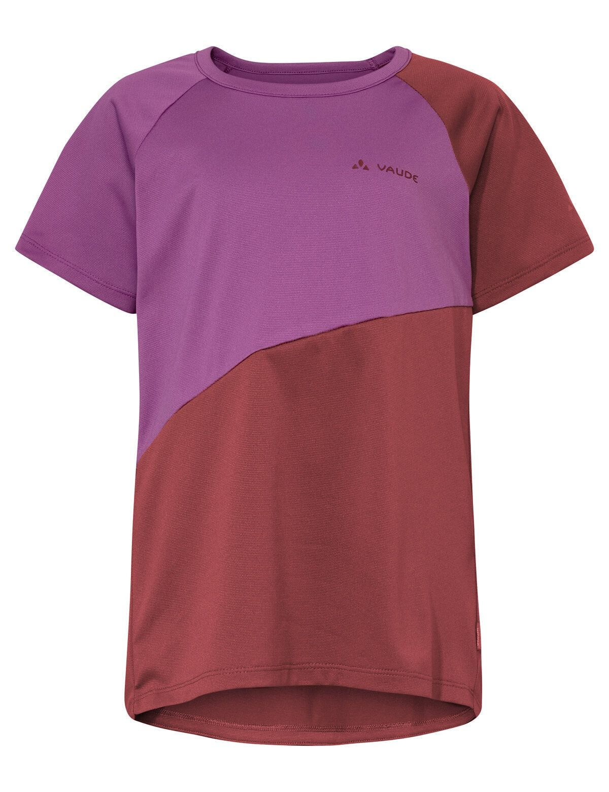 VAUDE Moab T-Shirt II – kurzarm, reflektierend, bluesign – Grösse 122/128 – rotviolett – Polyester