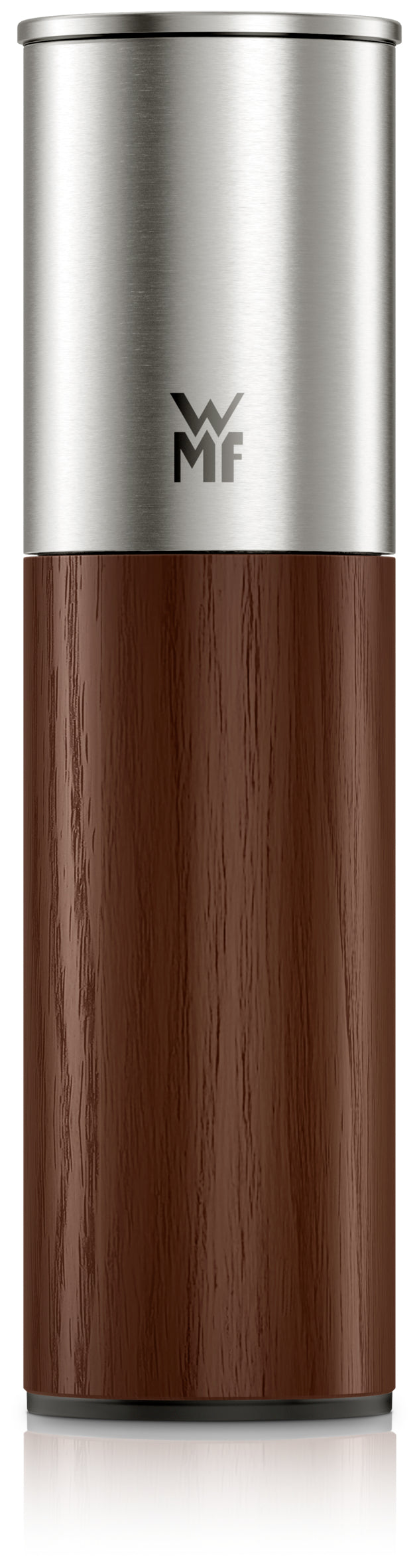 WMF Ceramill – Salz-/Pfeffermühle 21,5 cm, Edelstahl 18/10/Holz/Keramik, Keramikmahlwerk, Dunkelbraun