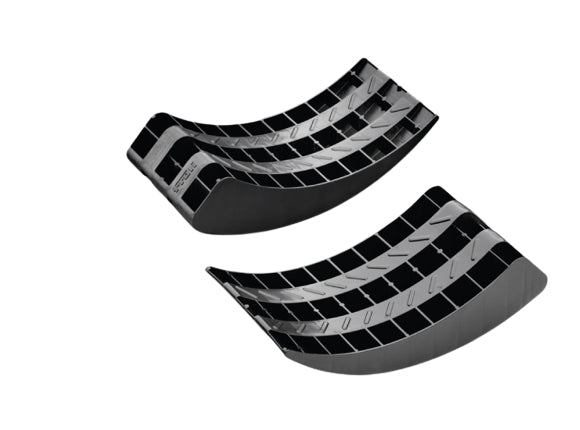 Froli Auffahrkeil Rundkeil – schlagfest, wetterfest – 200×80×385 mm – schwarz