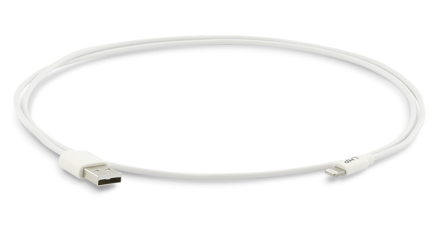 LMP Kabel – USB-A auf Lightning 1 m, MFi zertifiziert, Weiss – für iPhone/iPad