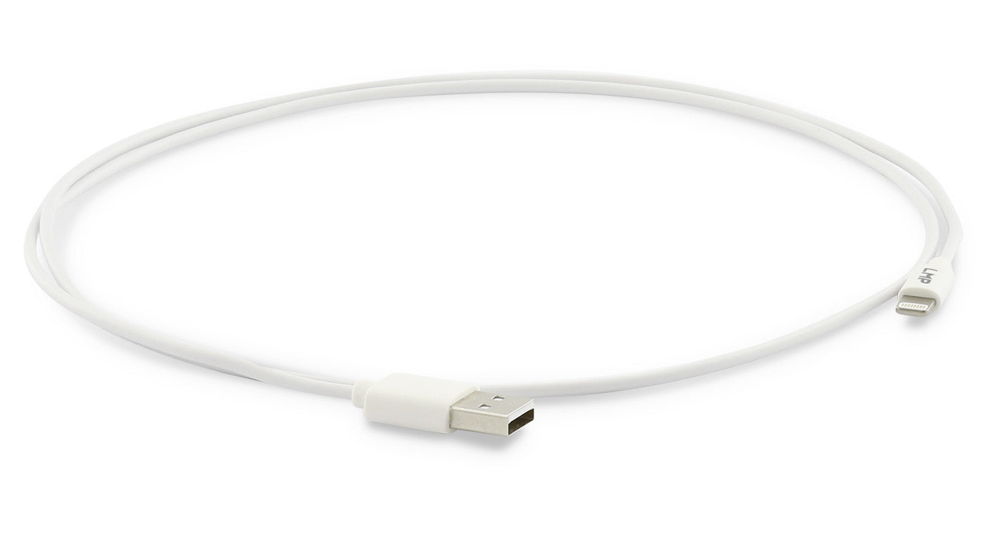 LMP Kabel – USB-A auf Lightning 1 m, MFi zertifiziert, Weiss – für iPhone/iPad