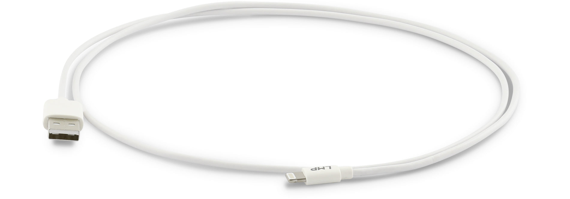 LMP Kabel – USB-A auf Lightning 1 m, MFi zertifiziert, Weiss – für iPhone/iPad