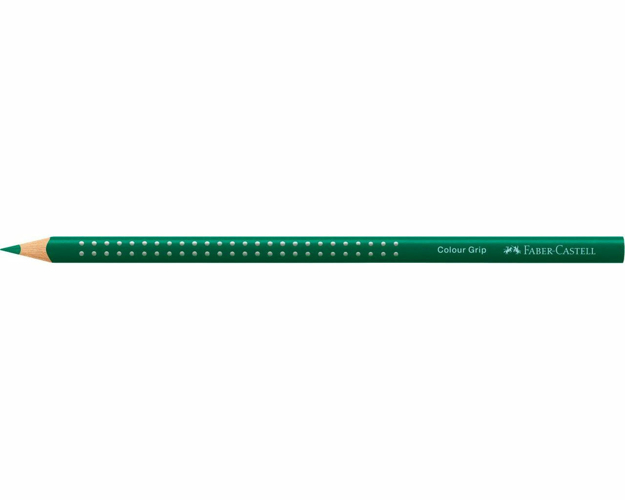 Faber-Castell Aquarellfarbstift Colour Grip 2001 – Phthalogrün, Dreikantig, Ø 3 mm, FSC