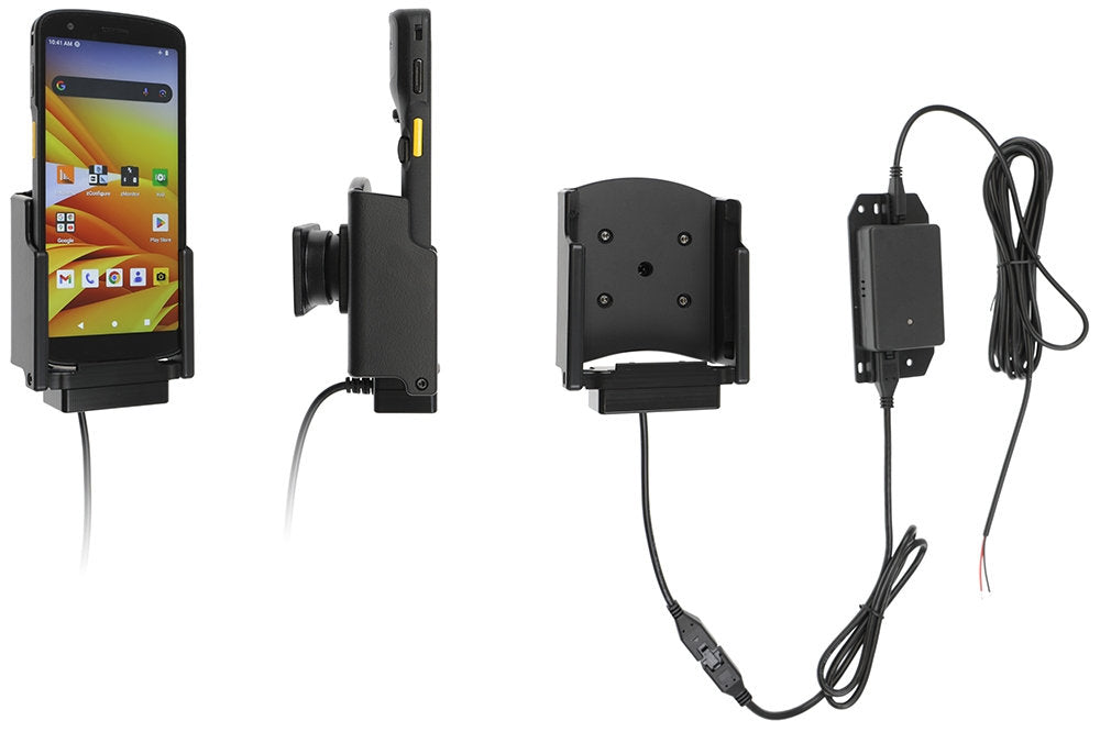 Zebra ProClip Active Halter KFZ-Ladehalterung – Auto, festverdrahtet – für Zebra TC22/TC27 – Schwarz