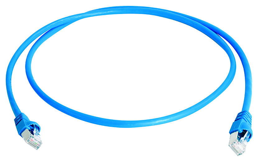 Telegärtner Patchkabel – Cat6a S/FTP, 25 m, Blau, LSZH, RJ-45
