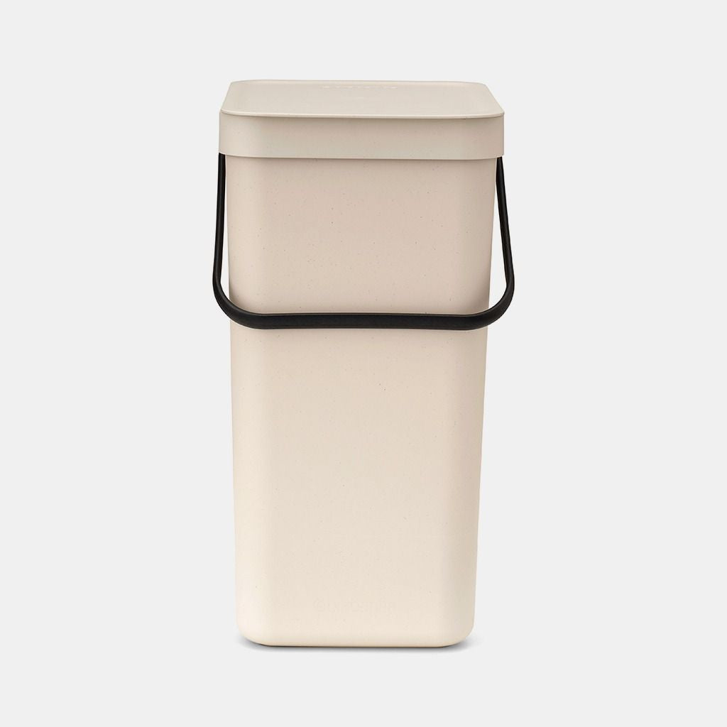 Brabantia Recyclingbox Sort & Go – 16 l – Kunststoff, rechteckig – beige