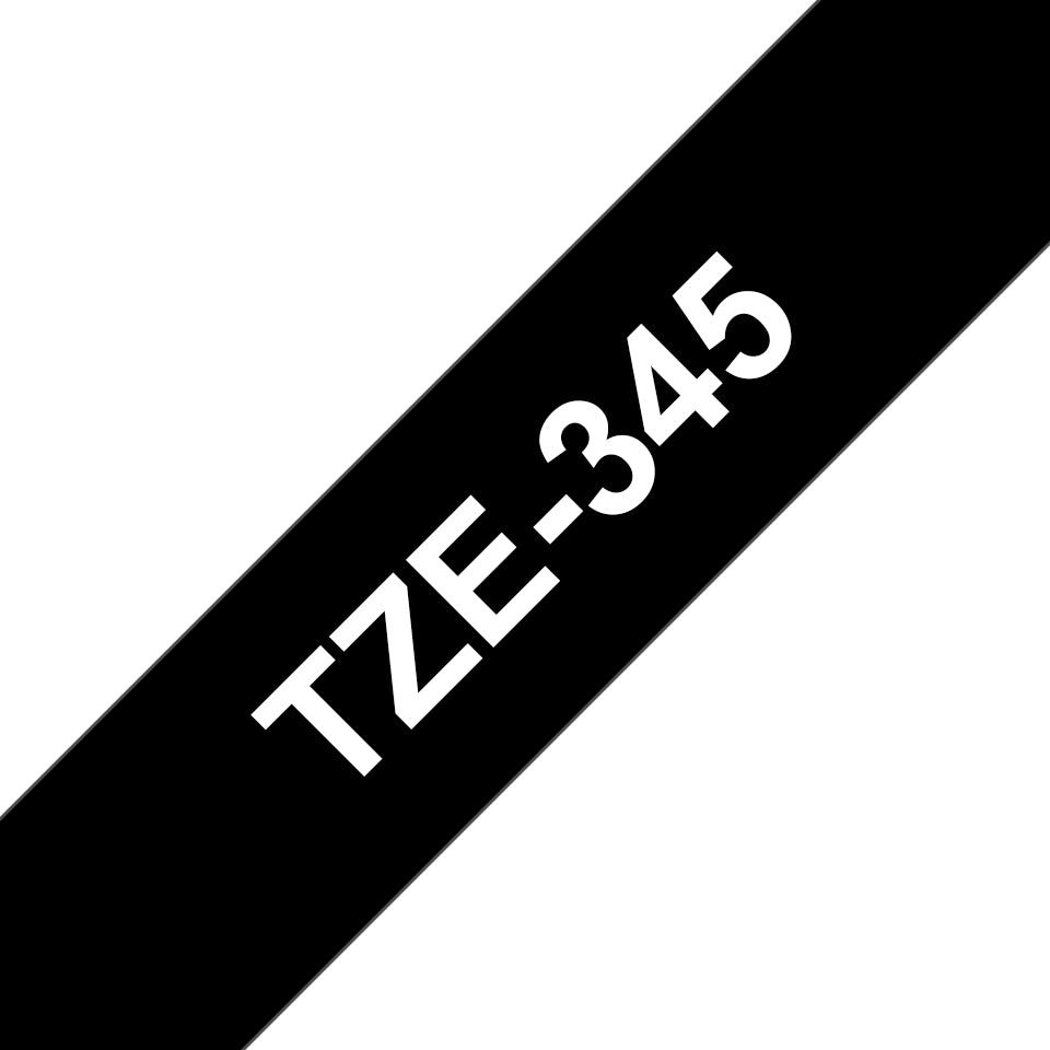 Brother Schriftband – 18 mm × 8 m, schwarz, weiss