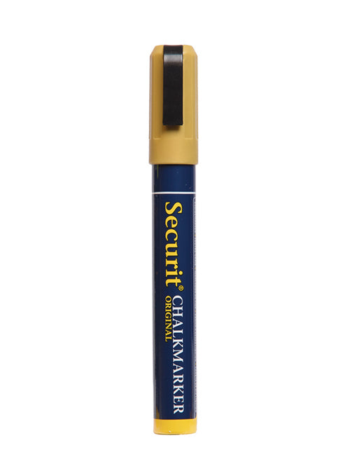 Securit SMA510-GD Kreidemarker – Keilspitze 2–6 mm – Gold, für Metall/Kunststoff/Holz
