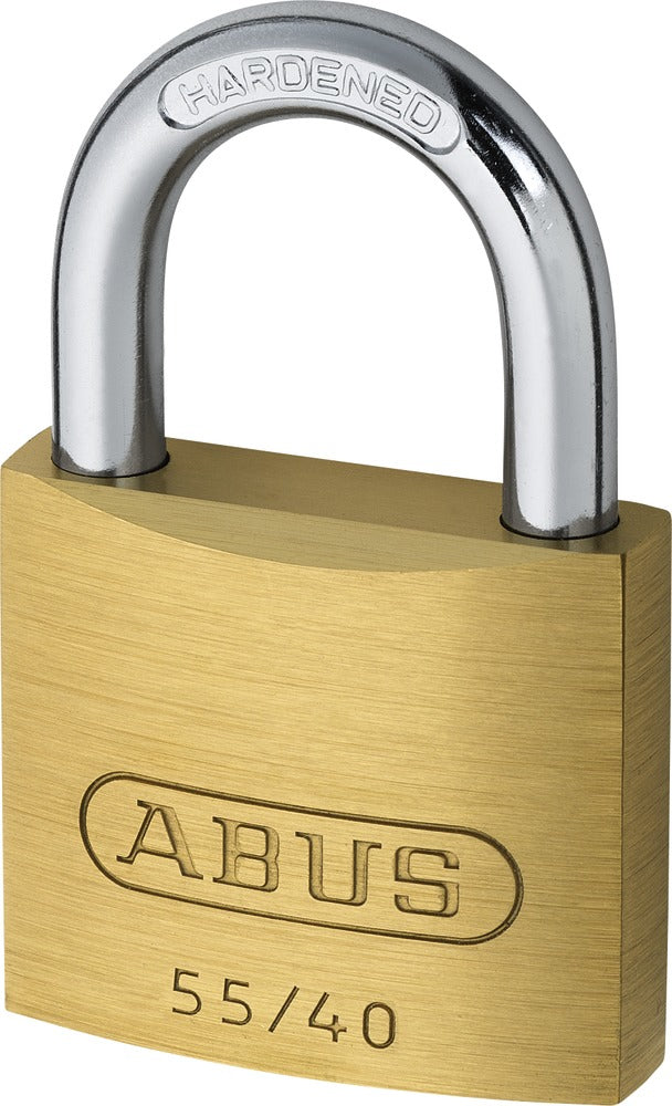 ABUS 55/40 VS. Mechanisches Vorhängeschloss – Messing, Bügel 22×21 mm, Ø6,5 mm, Sicherheitsstufe 4, Aussen