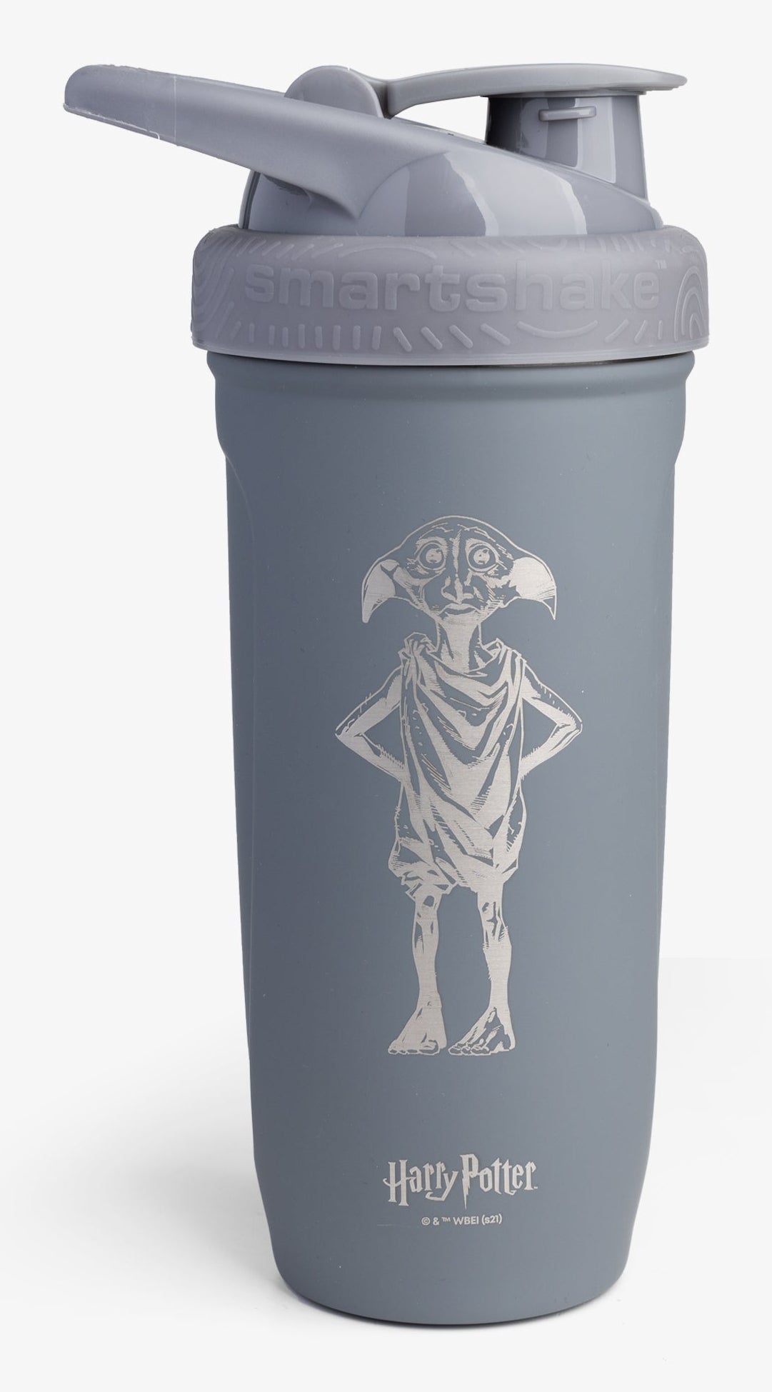 Smartshake Trinkflasche Reforce Dobby – 9 dl – Edelstahl, Schraubverschluss, auslaufsicher, BPA-frei – Grau