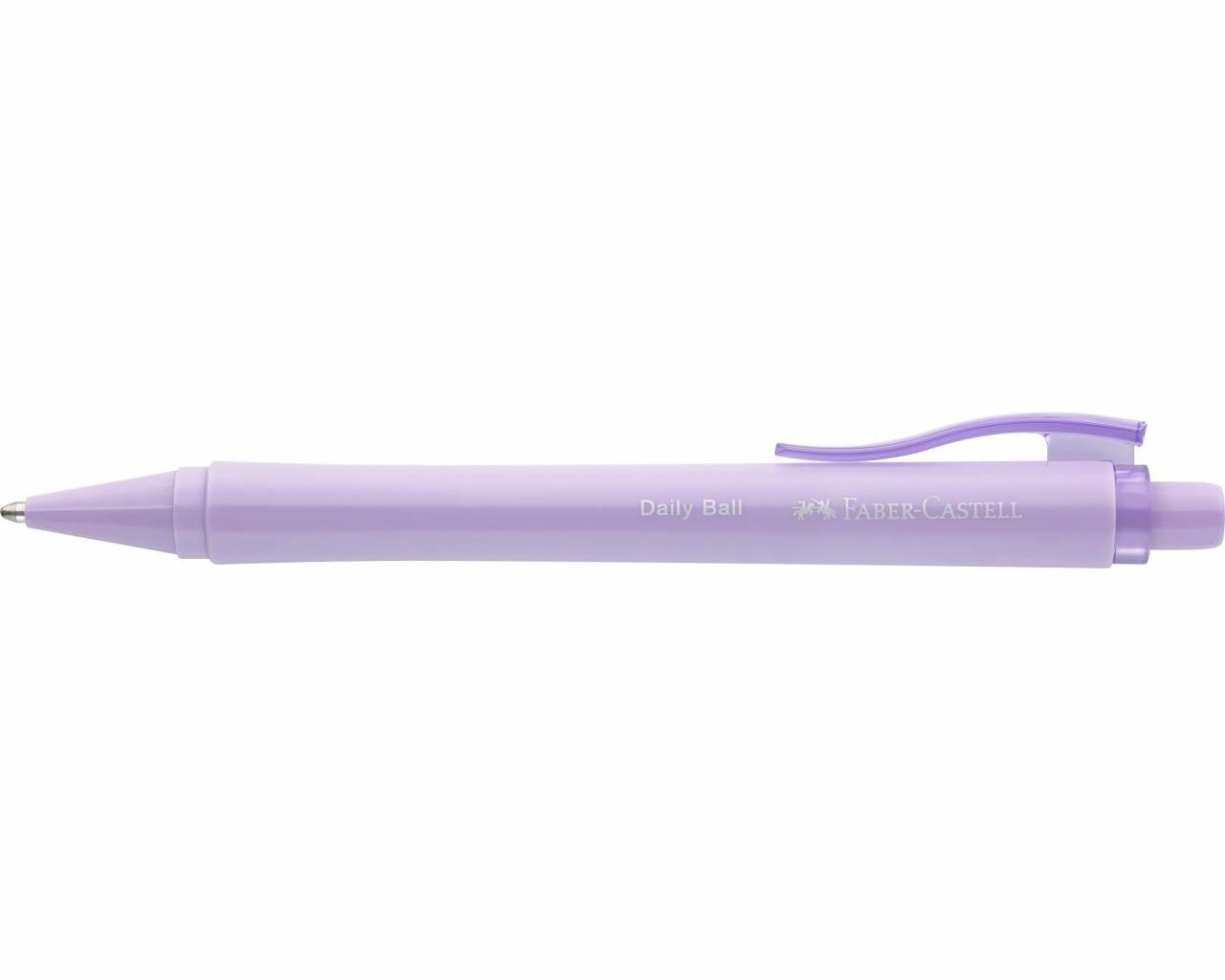Faber-Castell Daily Ball Kugelschreiber – Blau, Violett, Druck, dokumentenecht, nachfüllbar