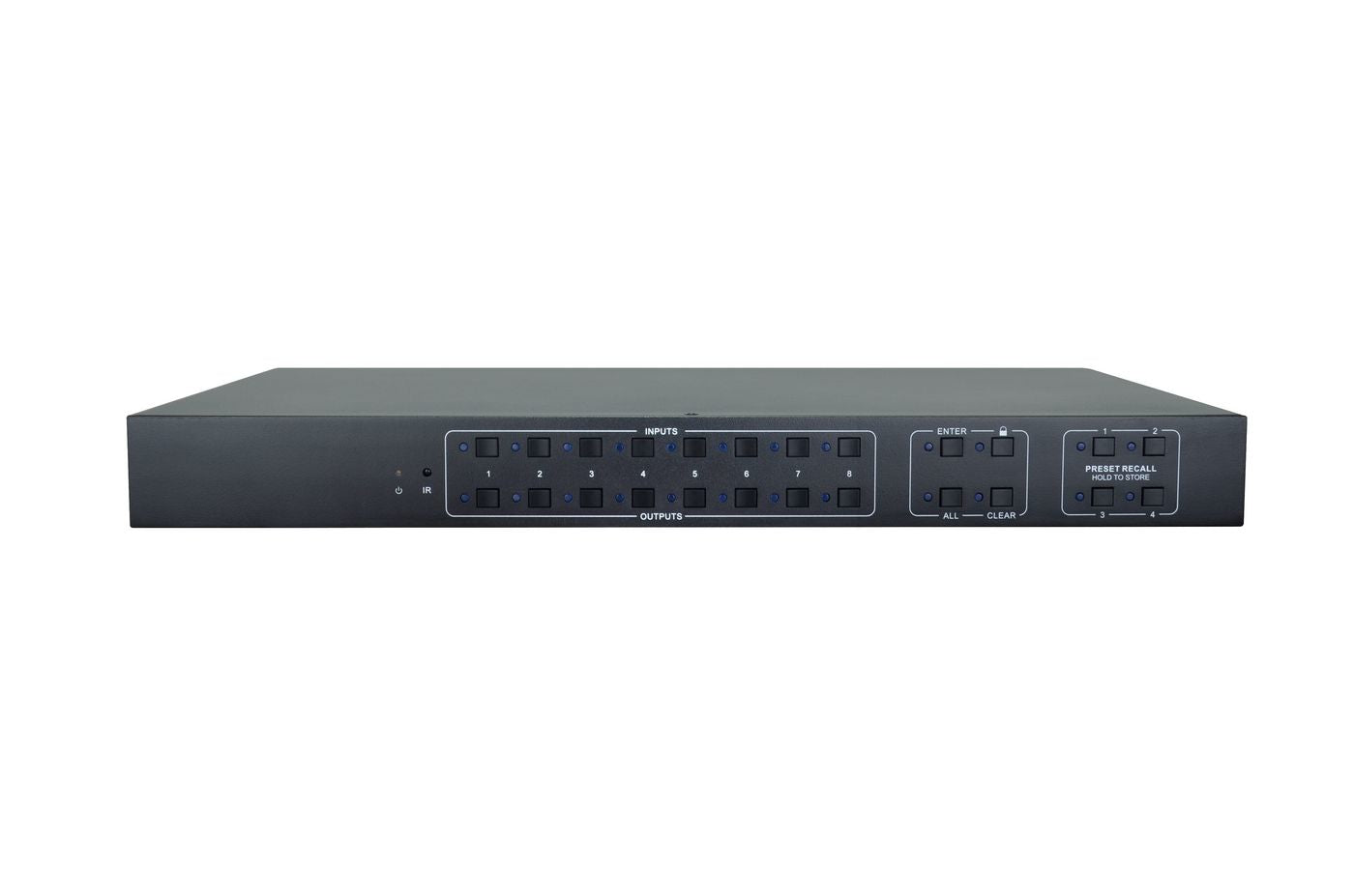 Vivolink HDMI-Matrix, 8×8, HDMI 2.0, GUI/RS-232/TCP/IP