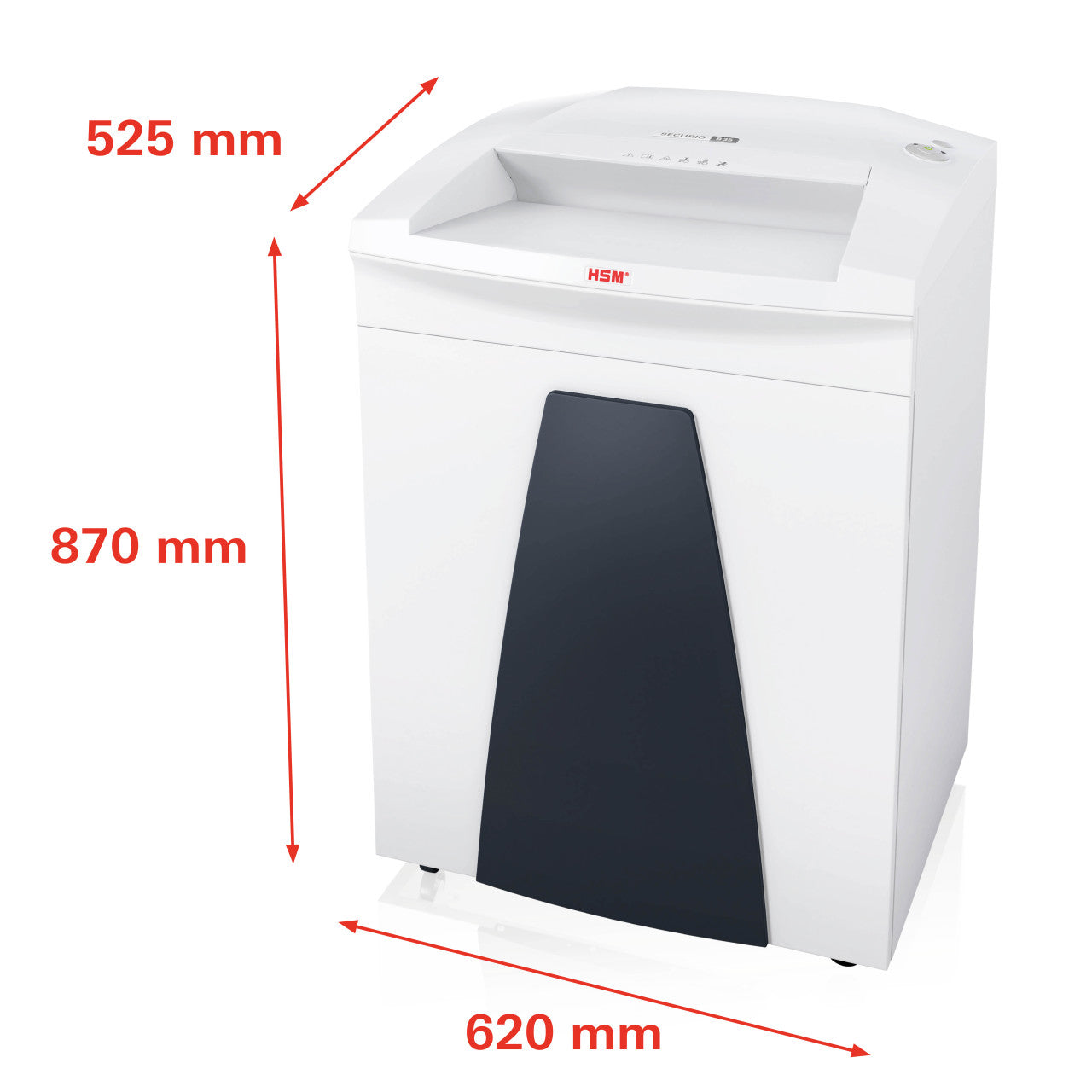 HSM Securio B35 – Aktenvernichter, DIN P-2, Streifenschnitt 5,8 mm, 35 Blatt, 130 l