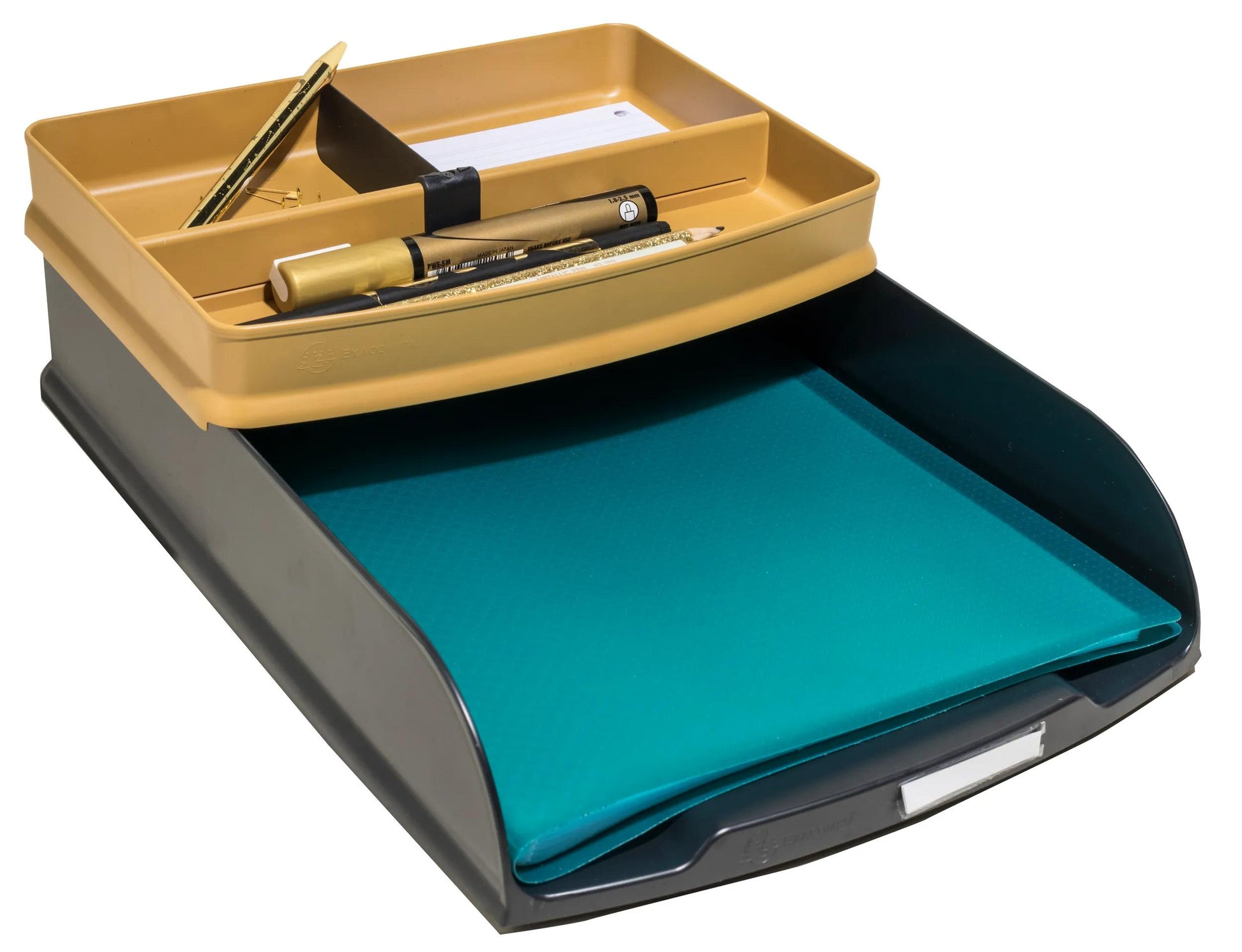 Exacompta Neo Deco – Briefkorb für A4+, hoch, Polystyrol (PS), schwarz, 346 × 65 × 255 mm