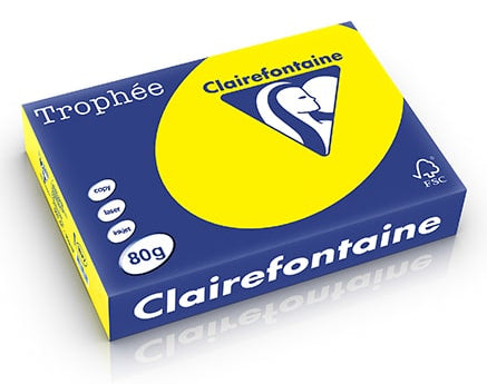 Clairefontaine Kopierpapier – A4, 80 g/m², Eosin – für Inkjet, Laser, Kopierer – FSC, EU Ecolabel – 500 Blatt