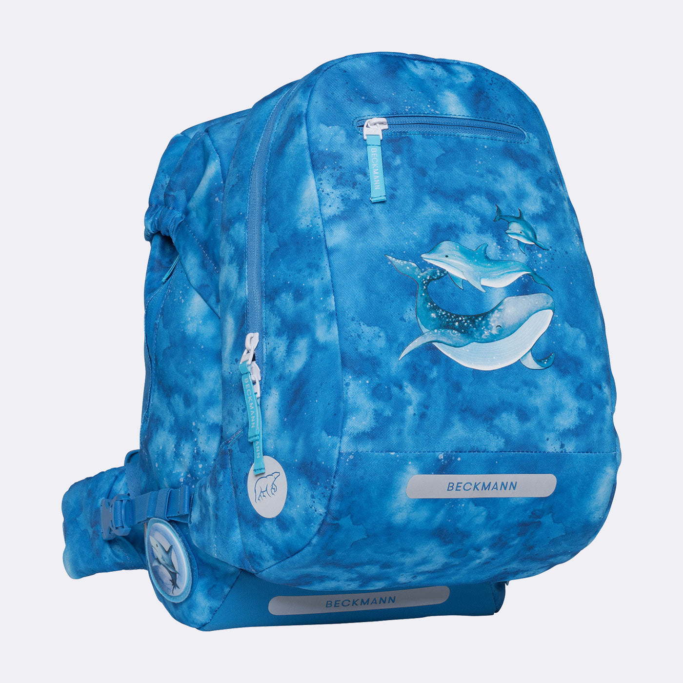Beckmann Classic – Schulrucksack-Set 6-teilig, Ocean, 22 l, 24×37×25 cm