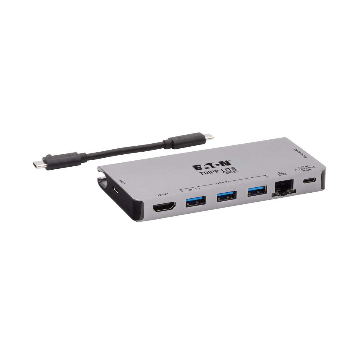 Tripp Lite U442-DOCK5D-GY Dockingstation – USB-C, 1× HDMI, 3× USB-A, 1× USB-C, 100 W PD, GbE, SD/microSD