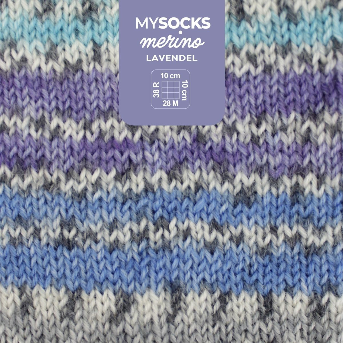 myBoshi mysocks Merino Garn Lavendel – 100 g, 420 m, Nadel 2,5 mm, 75% Schurwolle/25% Polyamid, 1 Stk.
