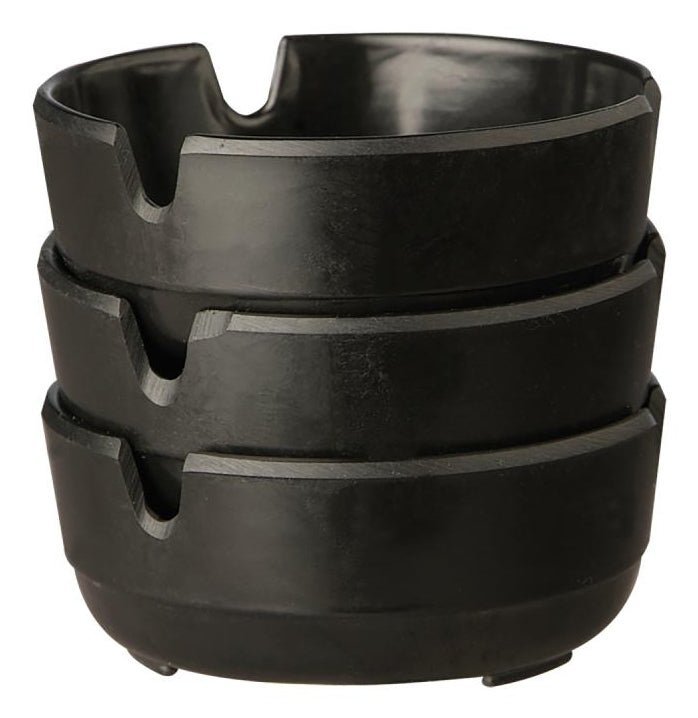 APS-Germany APS Aschenbecher – Ø 7,8 × 3 cm – Melamin, schwarz