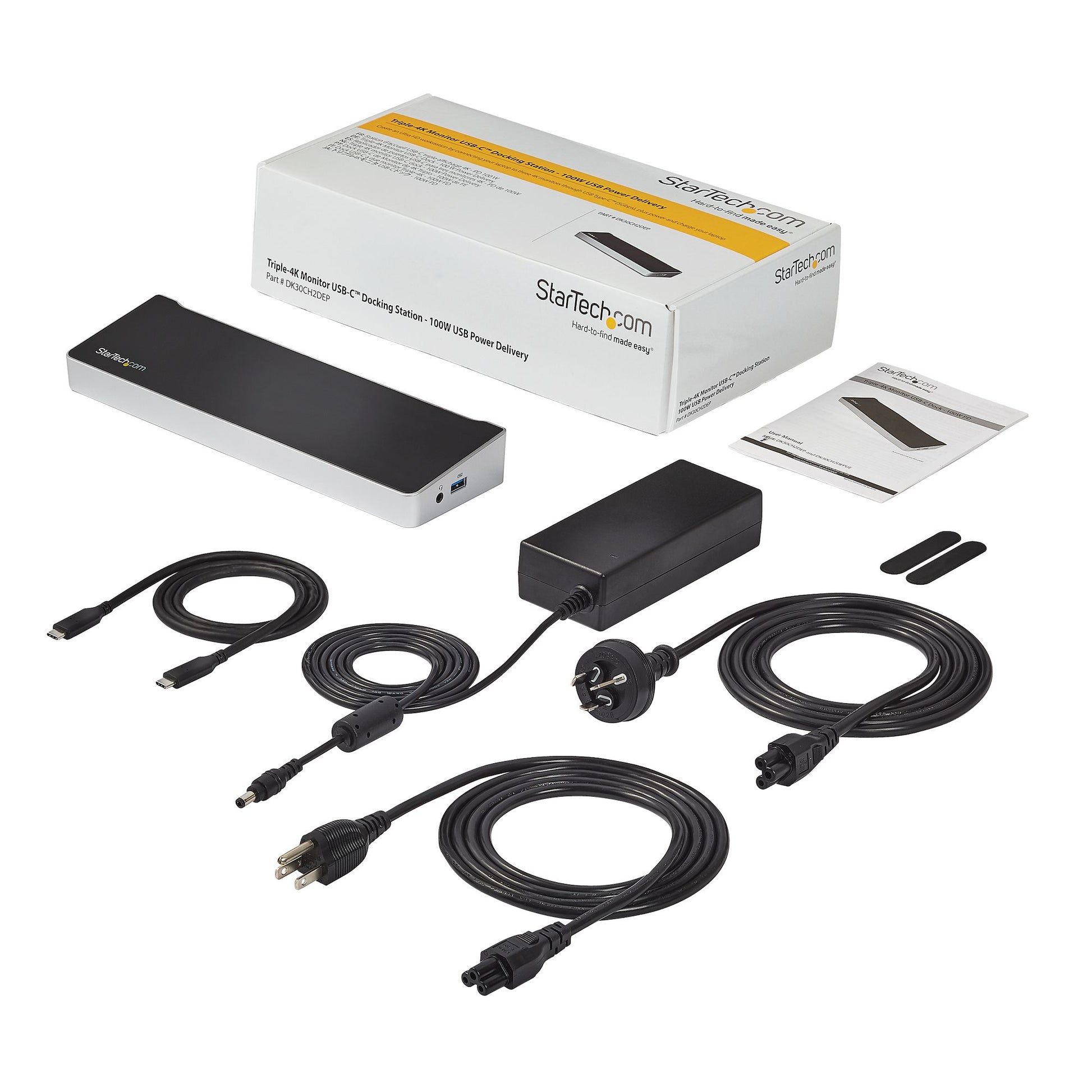 StarTech.com Dockingstation – USB-C, 2× DP, 1× HDMI, 4× USB-A, 2× USB-C, 100 W PD, GbE, für Windows/Mac