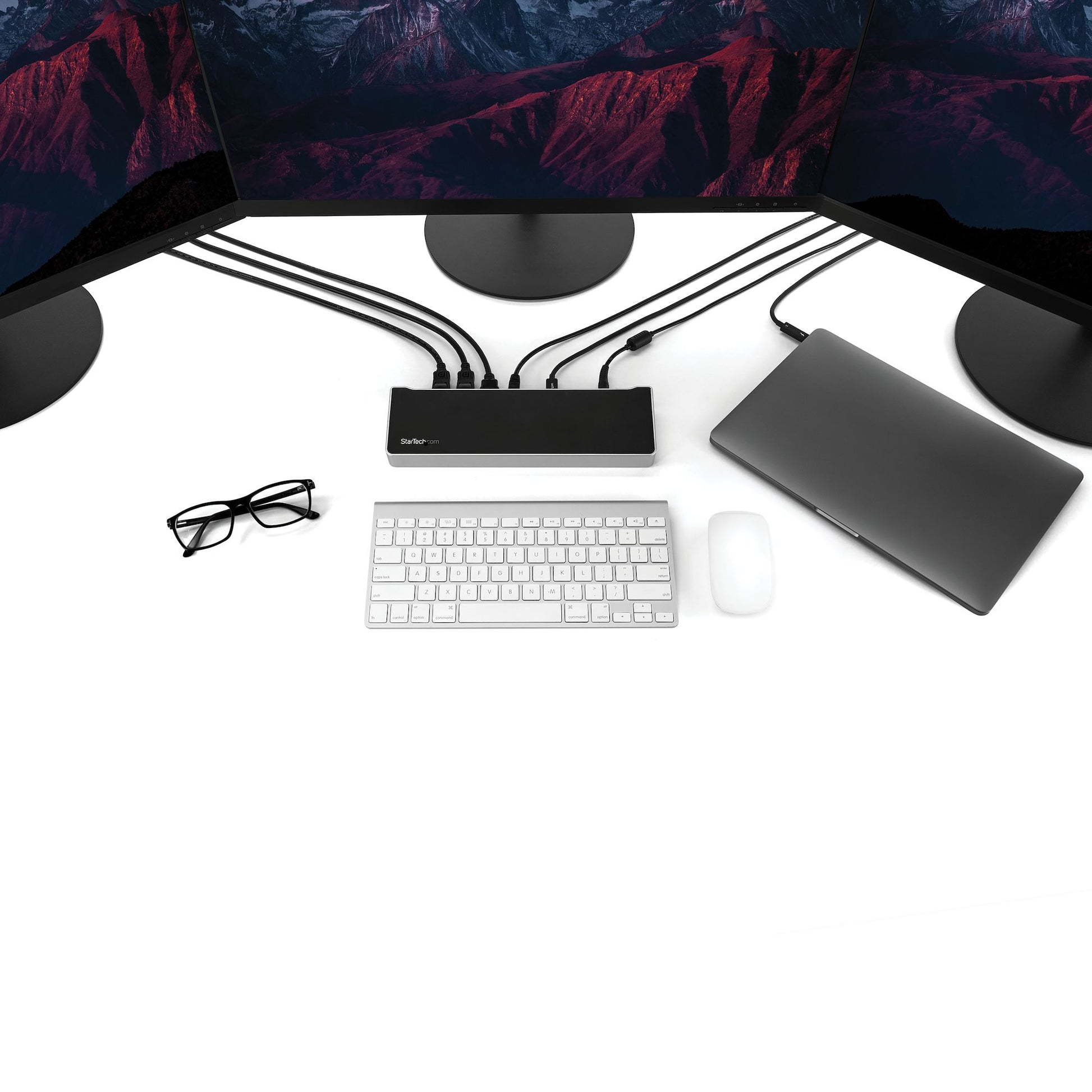 StarTech.com Dockingstation – USB-C, 2× DP, 1× HDMI, 4× USB-A, 2× USB-C, 100 W PD, GbE, für Windows/Mac