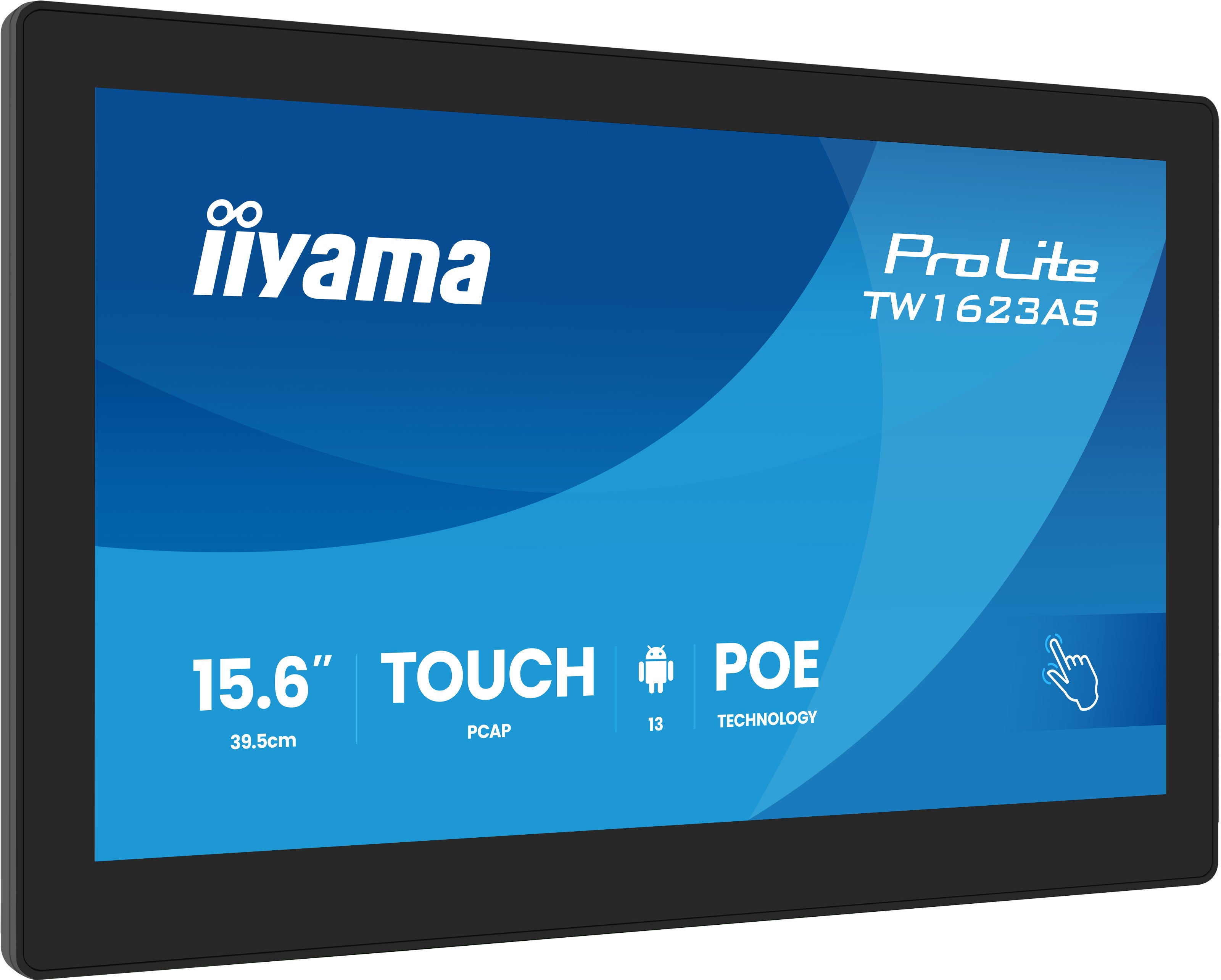 iiyama ProLite TW1623AS-B3P – 15,6", Full HD, 450 cd/m², IPS