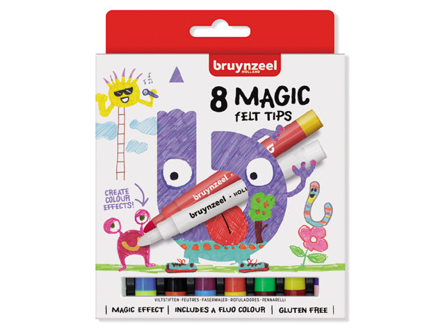 Bruynzeel Magic Filzstifte – 8 Farben